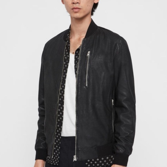 kino leather bomber jacket